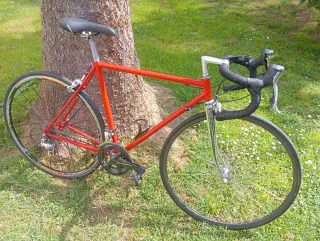 Bicicleta de carretera clásica
