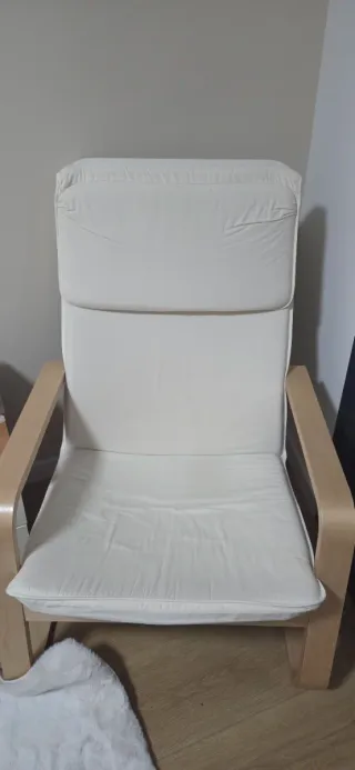 Butaca Ikea Madera Blanca, no tiene arañazos