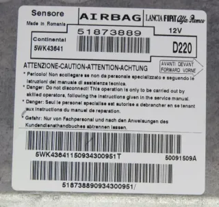 Centralita FIAT BRAVO 5WK43641 51873889