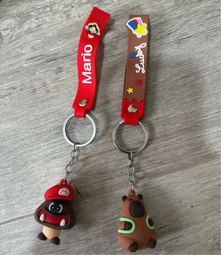 Llaveros Mario y Lucky