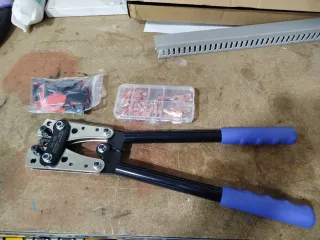 Crimpadora Terminales Batería + Terminales
