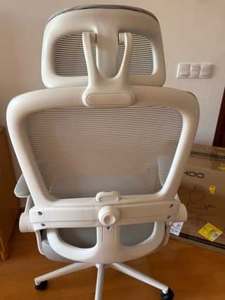 SIHOO Silla Oficina Ergonómica Gris/Blanca