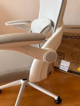 SIHOO Silla Oficina Ergonómica Gris/Blanca