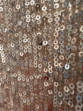 Falda Lentejuelas Crudo Plata