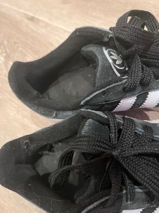 Zapatillas Adidas Campus Negras y Blancas
