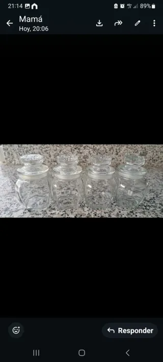Set 4 Especieros y Bombonera Cristal
