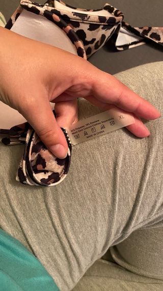 Sujetador bikini con aro estampado leopardo