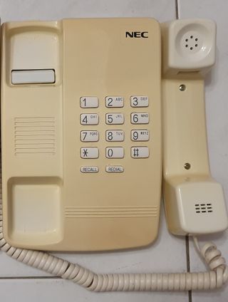 Telefone vintage fixo, NEC ST5E - 2000