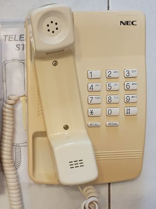 Telefone vintage fixo, NEC ST5E - 2000