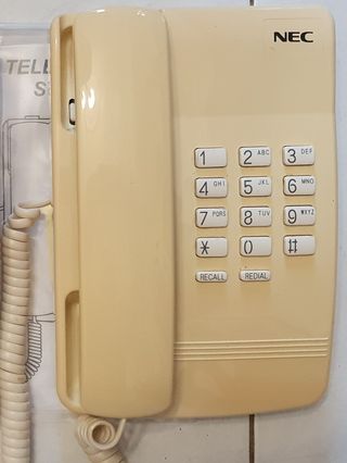 Telefone vintage fixo, NEC ST5E - 2000