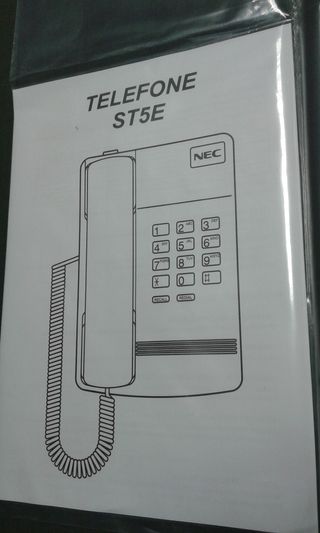 Telefone vintage fixo, NEC ST5E - 2000
