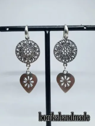Pendientes Plata Filigrana Corazón