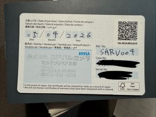 Reloj Seiko Automático solo vendido en Japón