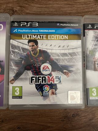 3 Juegos PS3 + 1 Caja Vacía