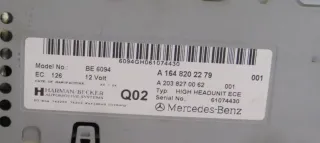 Sistema Navegación GPS MERCEDES-BENZ CLASE ML W164 A1648202279 A2038270062