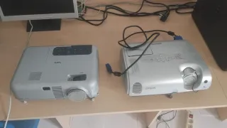 Escritorio de oficina 11 ordenadores sillas mesa