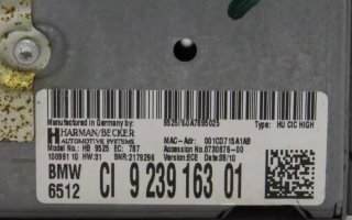 Sistema Audio/Radio CD BMW X5 CI923916301 6512CI923916301