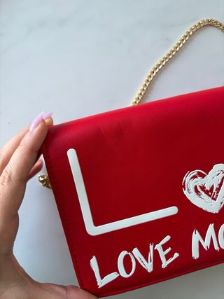Borsa Love Moschino rossa e bianca