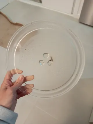 Plato de cristal para microondas