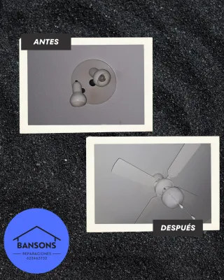 Instalación de ventiladores de techo.