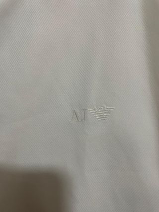 Camisa Armani Jeans blanca hombre manga larga