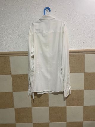 Camisa Armani Jeans blanca hombre manga larga