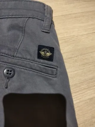 Vaqueros flexibles Rockerman azul medio