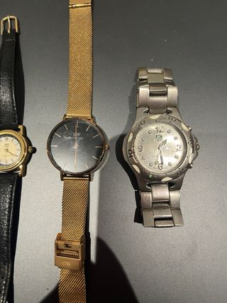 Lote 3 Relojes: DW, TAG Heuer