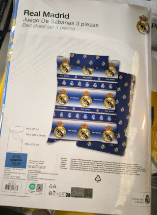 Juego Sábanas Real Madrid 3 Piezas