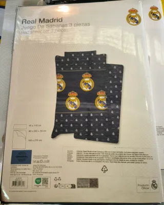 Juego Sábanas Real Madrid 3 Piezas