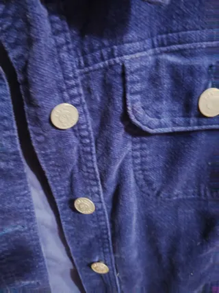 Giubbotto bambina blu velluto
