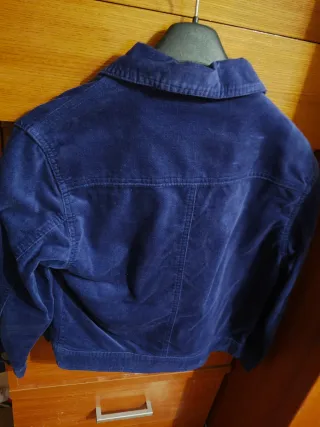 Giubbotto bambina blu velluto