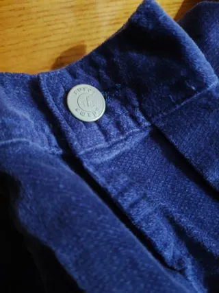 Giubbotto bambina blu velluto
