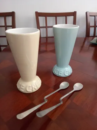 Vasos para helados de cerámica (2 unidades)