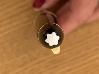 Penna Montblanc Roller Meisterstück Placcata Oro