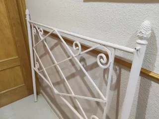 Cabecero forja blanco 1,35