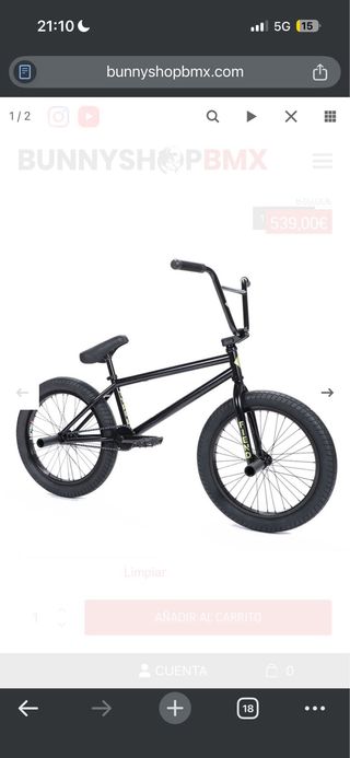 Bicicleta BMX Fiend Negra