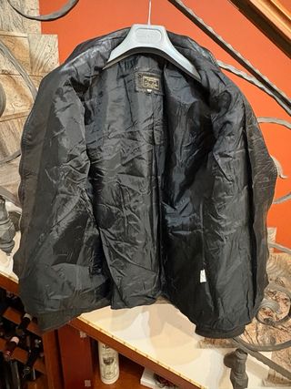 Giubbino biker in vera pelle morbida vintage