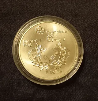 Moneda Plata 925 Olimpiadas Montreal 1976, Canadá