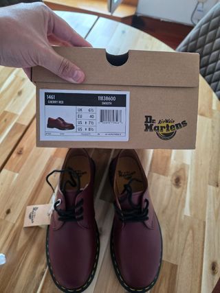 Dr. Martens 1461 Cherry Red Talla 41 Nuevas