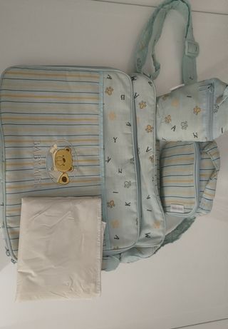 Bolso cambiador de bebé con osito