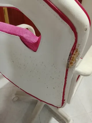 Silla Gaming DRW Blanca y Rosa