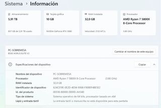 PC Gaming Ryzen 7 32GB RAM RTX 3080