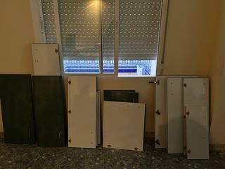 Puertas Cocina Verdes y Beige