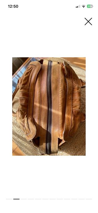 Bolso Loewe Piel Marrón Vintage