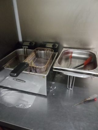 Freidora Profesional Doble Cubeta