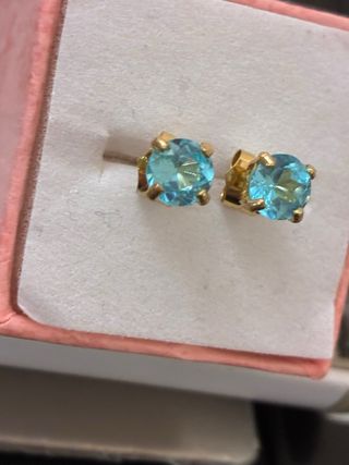 Pendientes Oro 18k Aguamarinas 3.00 Ct