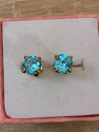 Pendientes Oro 18k Aguamarinas 3.00 Ct
