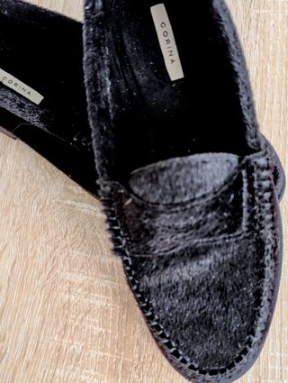 Mocasines Corina Piel Negro Talla 37 (GRande)