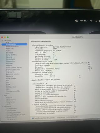 MacBook Pro 2019 i9 Plata